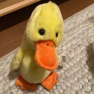 Vintage retired Quackers plush toy